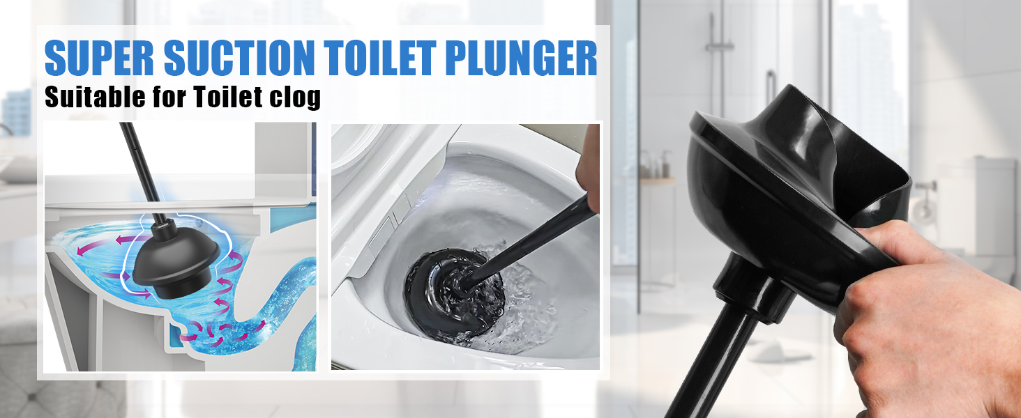 Набір для чищення унітазу JEHONN з щіткою, ерготичним тримачем та прихованим пінцетом, міцний, для ванної, умивальника