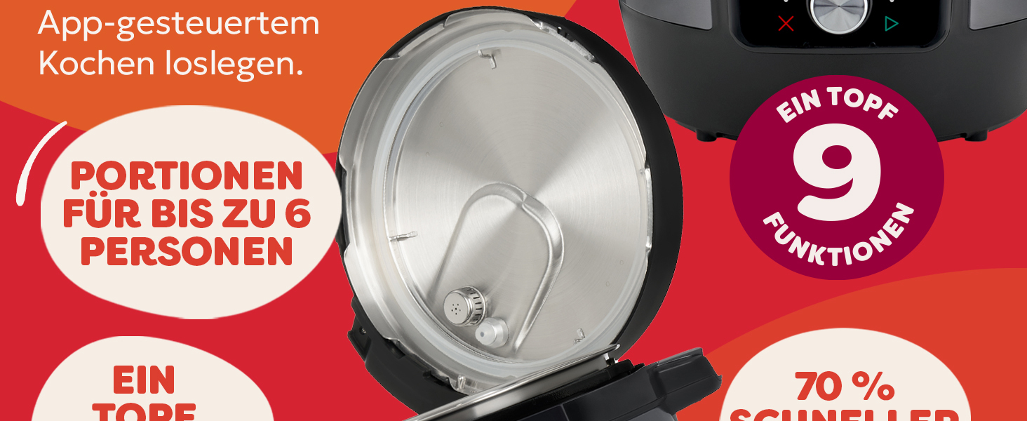 Instant Pot Plus 9-в-1: мультиварка, сковорода, рисоварка, йогуртниця, су-вид, 5.7 л, нержавіюча сталь, WiFi