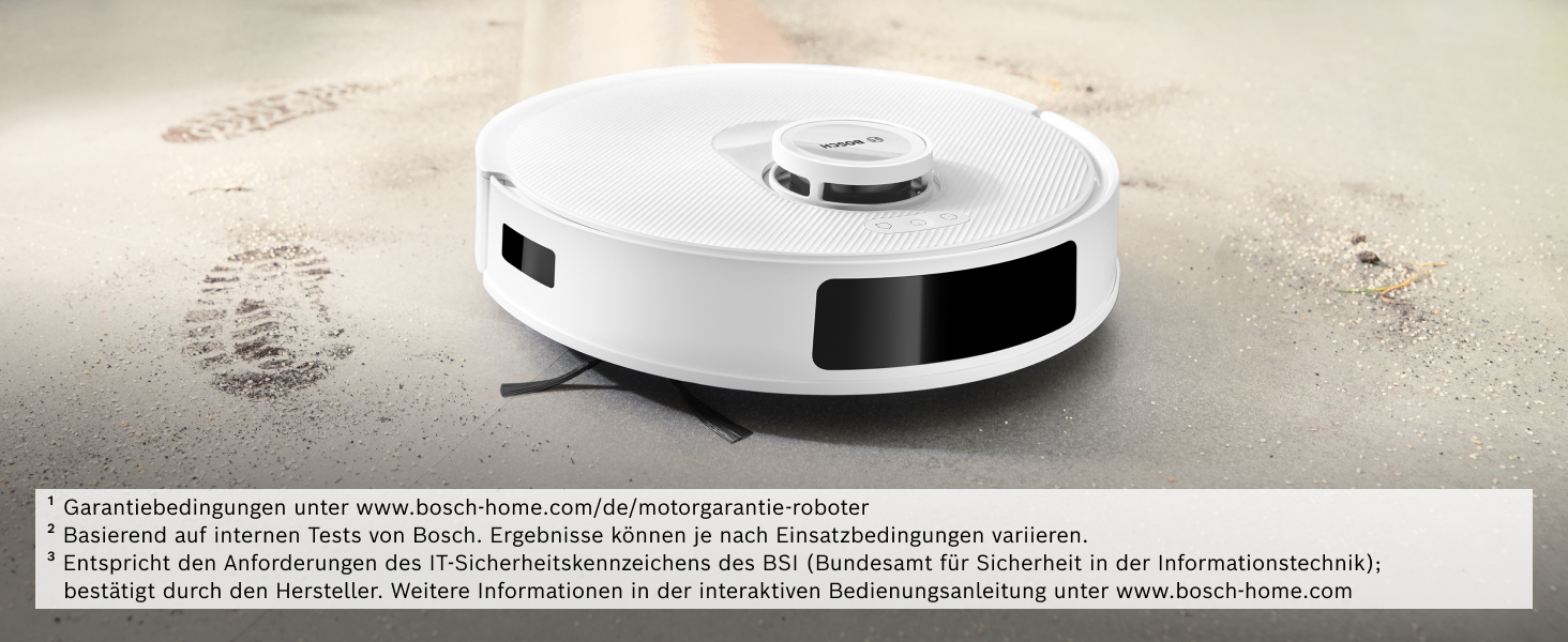 Робот-пилосос Bosch Spotless BCRD1W з функцією миття, 11000 Па, білий