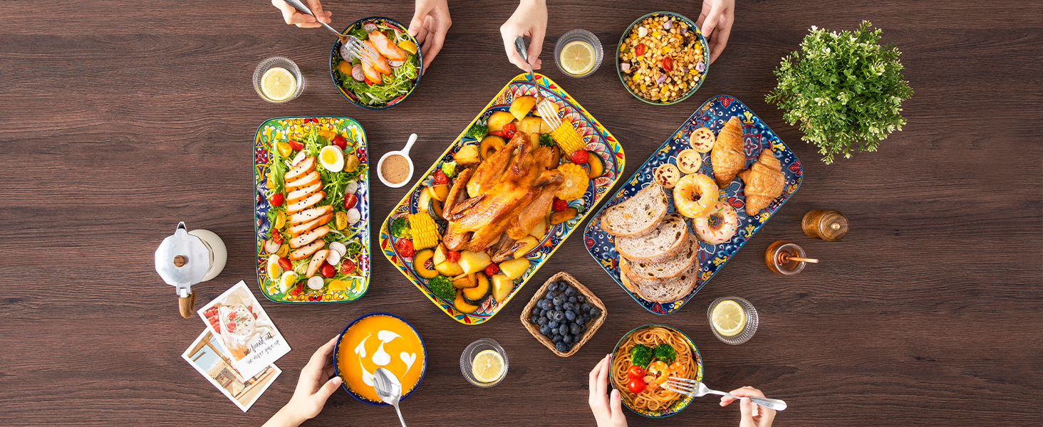 Набір сервіровочних тарілок Vancasso (3 шт.) з порцеляни: сервіровочні, десертні, сніданочні, для тортів