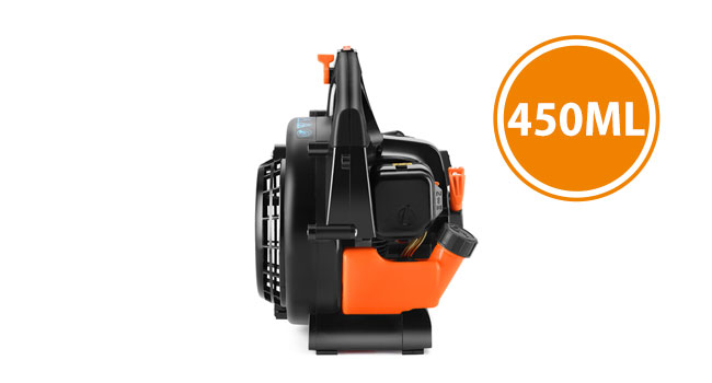 Бензиновий повітродув FUXTEC FX-LB126ECO, 2-тактний двигун 1 к.с., 0,7 кВт, 60 м/с, 4,5 кг, 450 мл