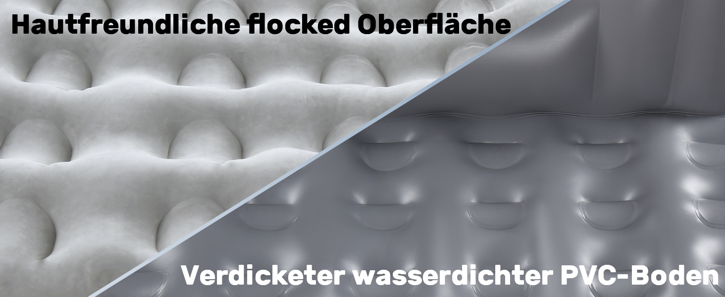 Автоматичний надувний матрац для заднього сидіння авто Coverado - сірий, універсальний, з вбудованим насосом та подушками