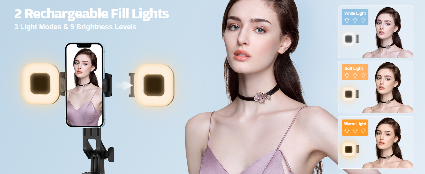 Avaspot штатив-селфістик 180,3 см з LED-підсвічуванням та пультом ДУ – для iPhone, Android, GoPro, камер