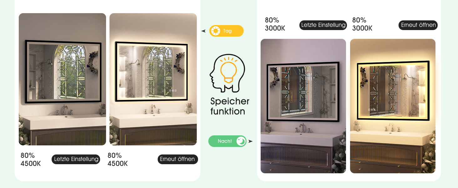 Дзеркало для ванної кімнати S'bagno з підсвічуванням 100x70 см, 5x збільшення, LED, рамка з алюмінію, протитуманне покриття, 3 кольори, диммування, функція пам'яті, HD скло, IP44, Bluetooth (чорна рамка)