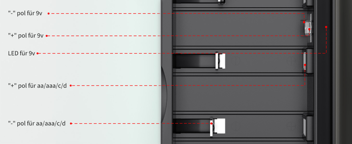Інтелектуальний зарядний пристрій BONAI для акумуляторів AA/AAA/SC/C/D NI-MH з LCD дисплеєм та функцією розряду, універсальний, швидка зарядка