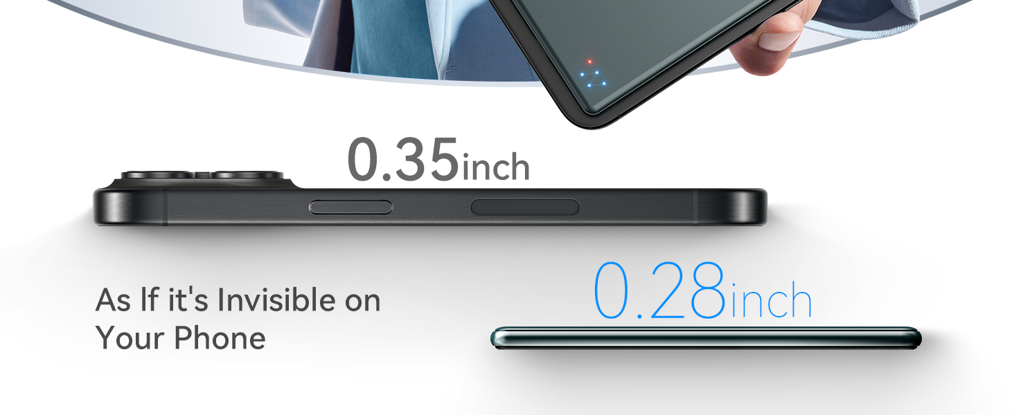 Power Bank Kuulaa Ultra Slim Magsafe, 5000mAh, Бездротова зарядка, Type-C, 20W, для iPhone 15/14/13/12, Space Gray