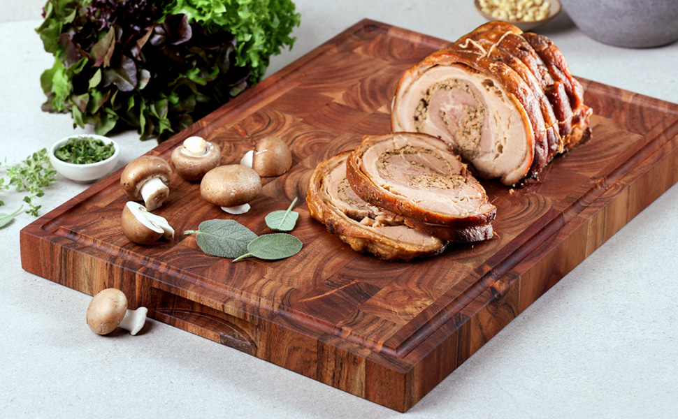 Дошка для нарізання та шинкування KESPER з дерева акації, 50 x 35 x 3,5 см, коричневий