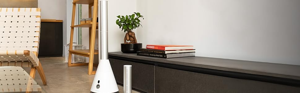 Турбовентилятор Cecotec EnergySilence 9890 Skyline Bladeless Dark: безлопатевий, 100 см, 50 Вт, сенсорний LED-дисплей, пульт ДУ, 3 режими, 3 швидкості, таймер 15 годин, 40° осциляція, регульована висота