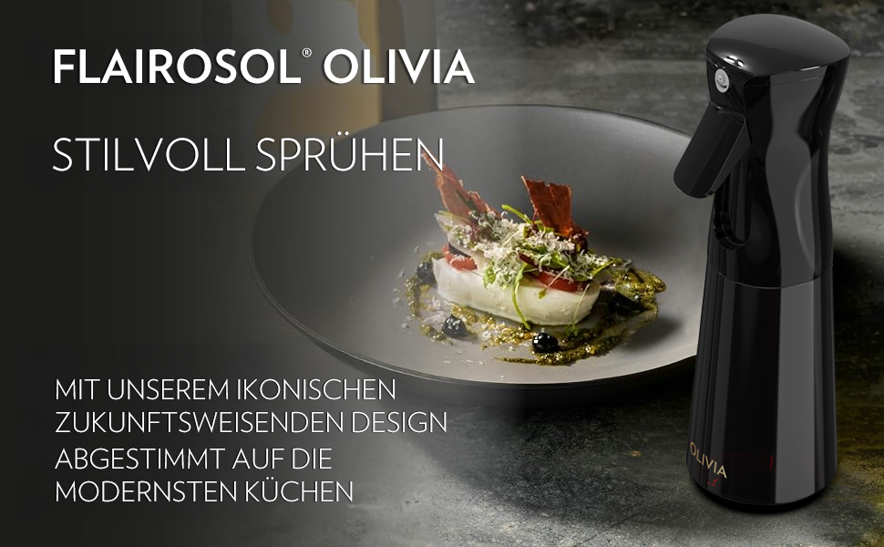 Розпилювач для олії FlairRosol Olivia, 2 шт., зелене скло, 200 мл - ідеально для фритюрниці, салатів, BBQ