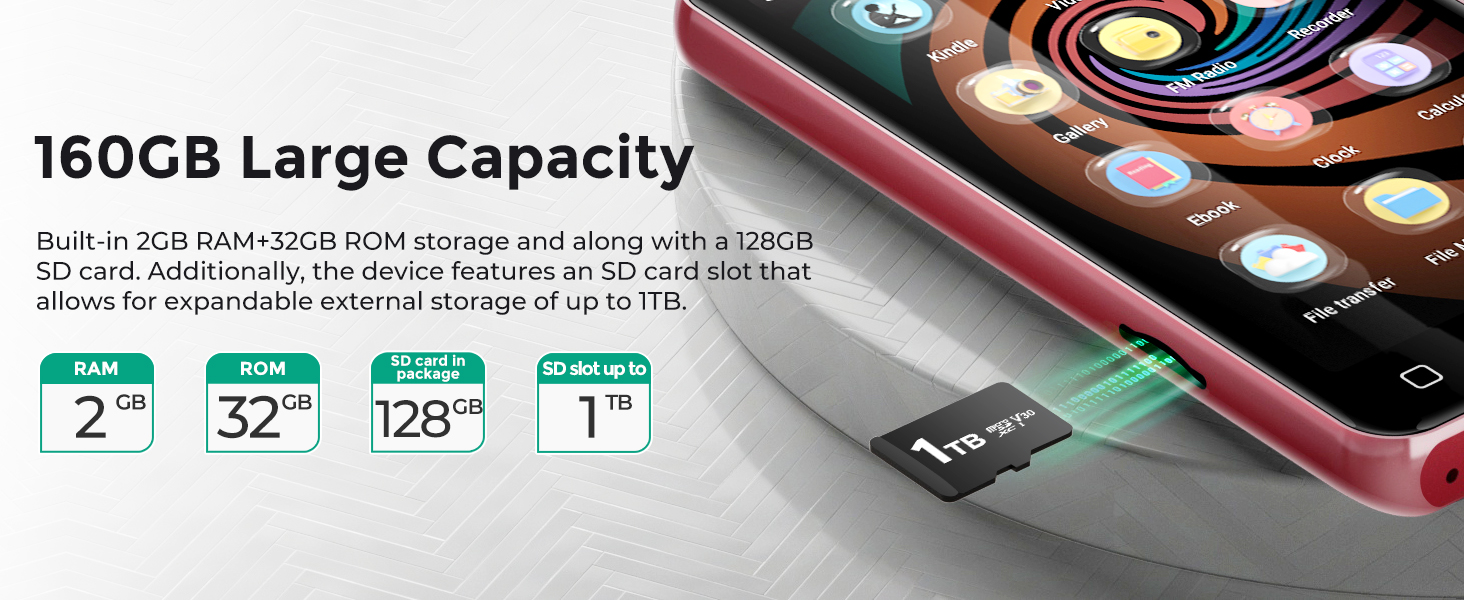 MP3 плеєр Innoasis з Bluetooth та WiFi, 4