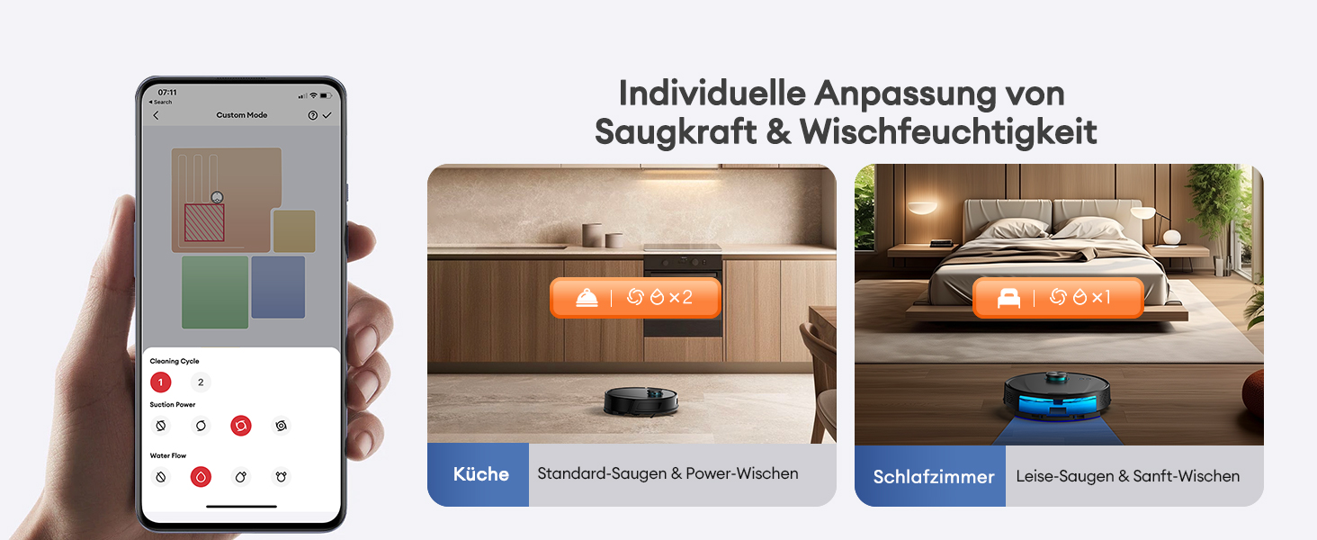 Робот-пилосос Ultenic T20 Pro з функцією миття підлоги, 8000 Па, станція самостійного очищення 3,5 л, для видалення шерсті тварин та килимів, AI-лазерне уникнення перешкод, керування через додаток