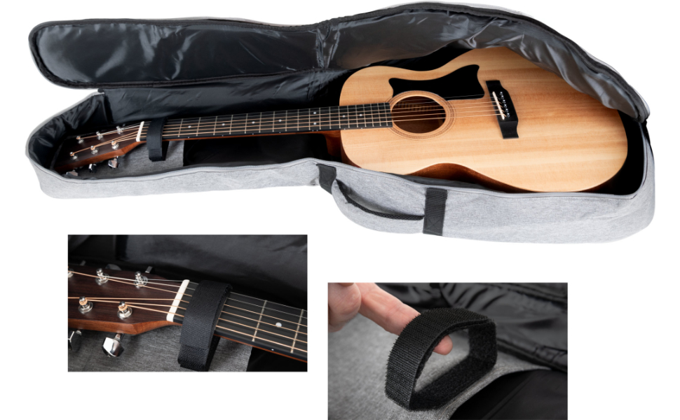 Шейман WGB-115 GY Преміум-лайн Гітара Вестерн - Водовідштовхуючий мішок Gigbag для гітари з міцним матеріалом та регульованими ременями