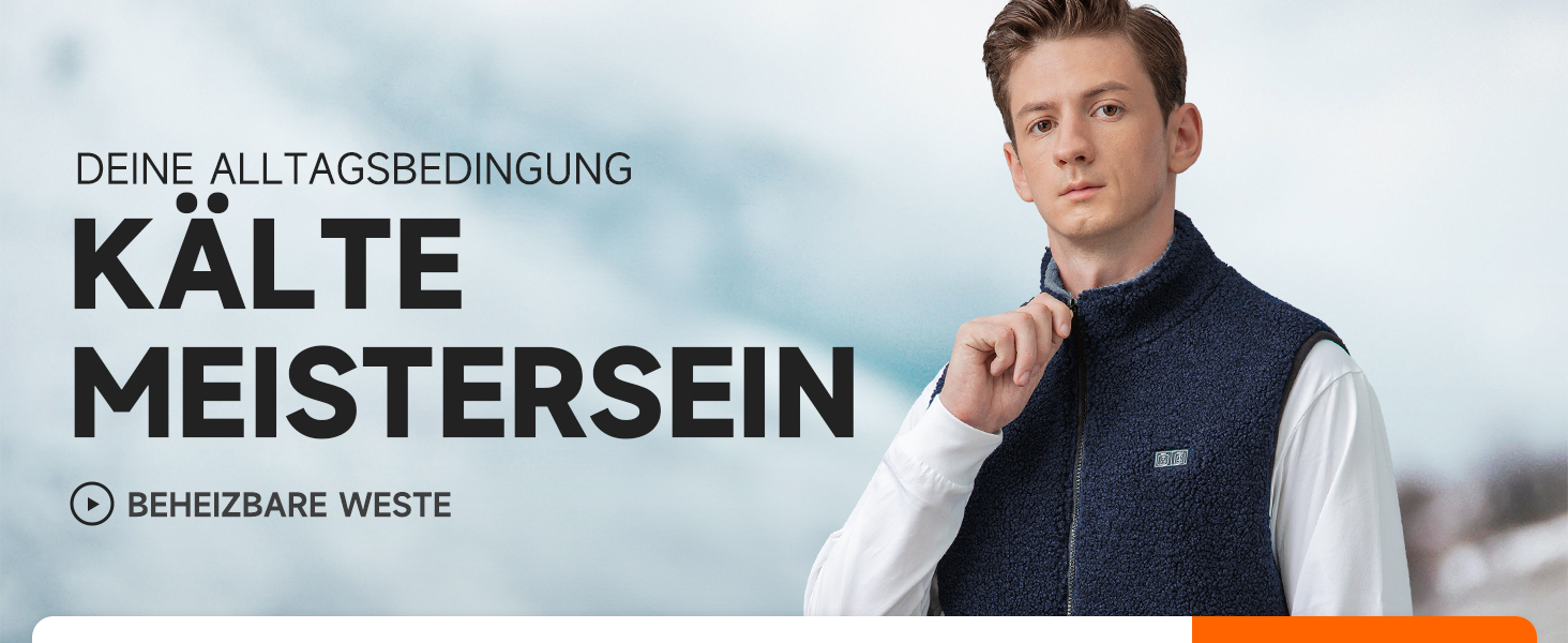 LABCOOL Тепла жилетка з підігрівом - чоловіча та жіноча жилетка з флісу - USB-підігрів з акумулятором 10000mAh - 6 зон підігріву з 3 рівнями температури - можна прати в пральній машині, розмір M, синій