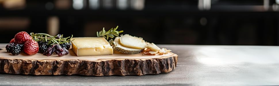 Batania овальна дошка з натуральної кори дерева 78-85x22-28 см, дерев'яна сервувальна дошка для сиру, ковбаси та хліба, унікальна текстура, екологічна, для подачі та декору
