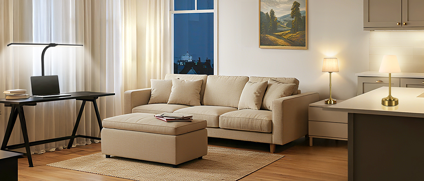 OUTON Настільна лампа 2 шт. Бездротова, диммер, 3 кольори світла, 4000mAh, USB-C, 60 годин роботи, акумуляторна, золота для спальні, вітальні, їдальні