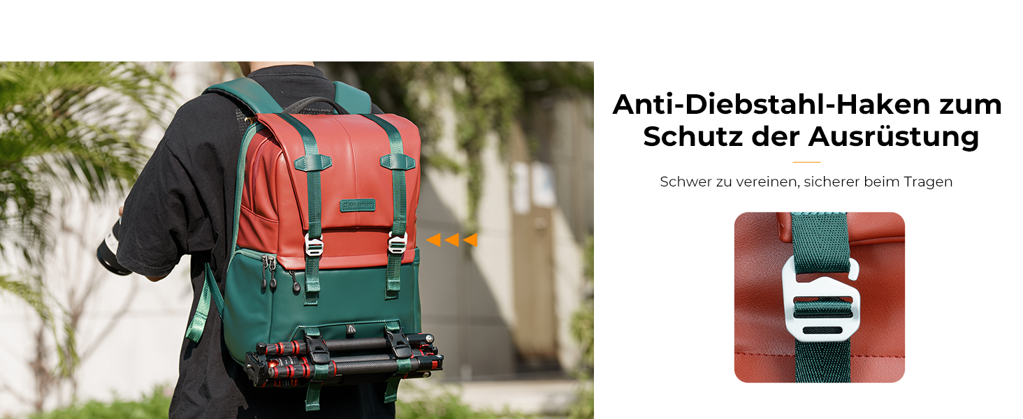 Рюкзак для камери K&F Concept 20L, з відділенням для ноутбука 15.6