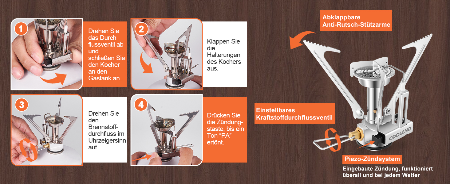 Набір посуду для кемпінгу Odoland: каструля, сковорода, тарілки, миски, столові прибори (15 предметів) з нержавіючої сталі з антипригарним покриттям. Ідеально для кемпінгу, пікніків, трекінгу та подорожей на 2 особи