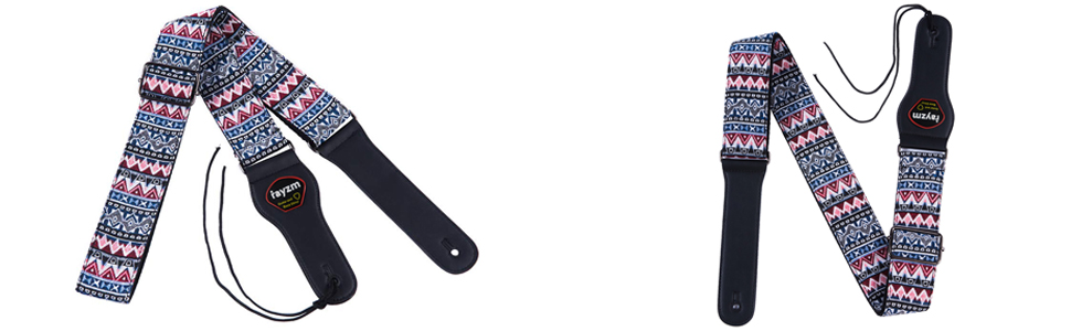 Гітарний ремінь Rayzm Gurt: бавовняний ремінь для акустичної/електро гітари або бас-гітари