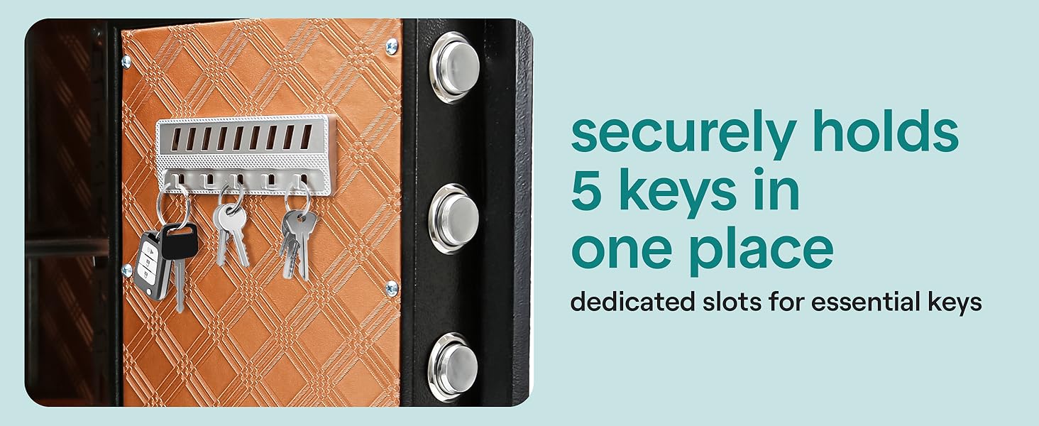 Сейф електричний SereneLife Tresor 39Л з кодовим замком та ключами, сталевий корпус з функцією сигналізації для документів, грошей та коштовностей, чорний, 38x32x45 см
