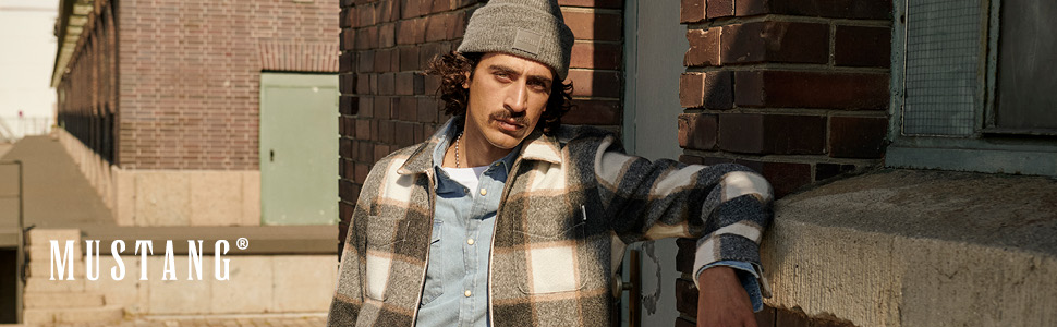 Чоловічий худі з капюшоном MUSTANG Bronson Regular Fit, блакитно-чорний, розмір S-6XL