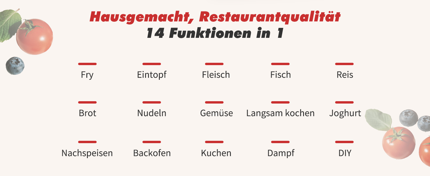 Мультиварка Aigostar Panda 5.5л, 7-в-1, 14 програм, LED-дисплей, 1000W, антипригарне покриття