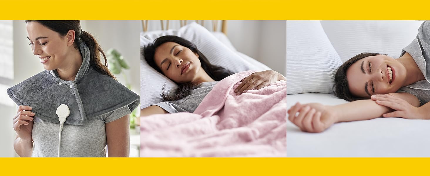 Електрична ковдра Cosi Home 180x130 см з регулюванням температури, захистом від перегріву та пульт дистанційного керування. Sherpa та Fleece, Navy Marineblau