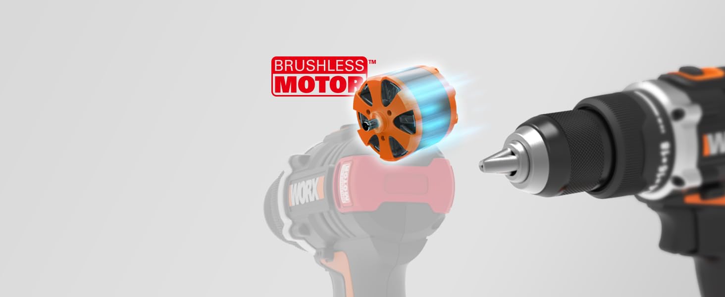 WORX WX175.9 Акумуляторний дриль-шуруповерт 20V – безщітковий, 60Nm, 2-швидкісний, з LED-підсвічуванням. Комплект для свердління та закручування (без акумулятора та зарядного пристрою)