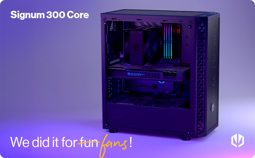 Корпус для ПК ENDORFY Signum 300 Solid з Mesh-панеллю, 1 вентилятор PWM, фільтри проти пилу, ATX