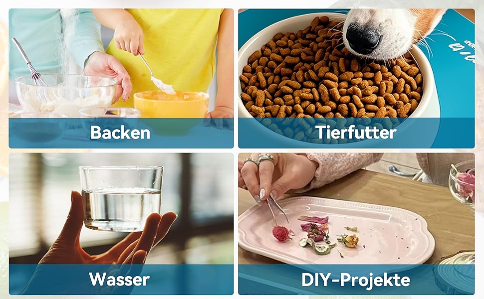 Кухонні ваги BOMATA, цифрові, 5 кг, точність 0,1 г, з підсвічуванням, платформа з нержавіючої сталі, білий колір