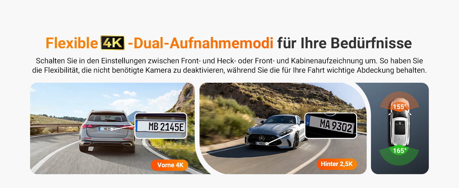 Відеореєстратор VANTRUE N4 Pro S 4K STARVIS з GPS, 3 канали (4K+1080P+1440P), WiFi 5GHz, паркувальний режим 24/7, голосове керування, IR нічне бачення, LTE (опціонально)