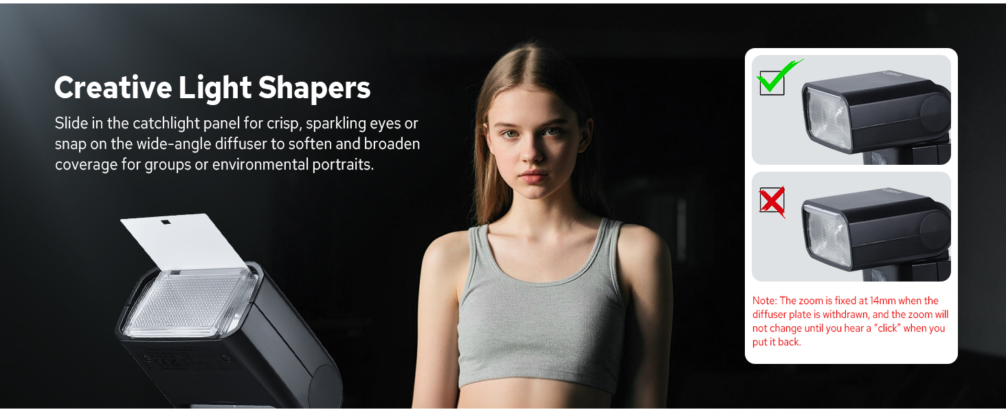 Спалах для камери Godox V480C Canon з сенсорним екраном, GN50, TTL, 2.4G Wireless, 1/8000 HSS, 650 J, 1.7s час відблиску, Li-ion акумулятор 7.2V/2200mAh