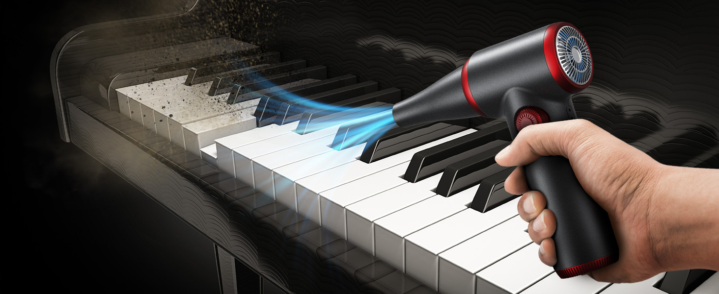 Електричний повітряний пилосос Koonie, набір для чищення CD09, з LED-підсвічуванням, для ноутбуків та ПК