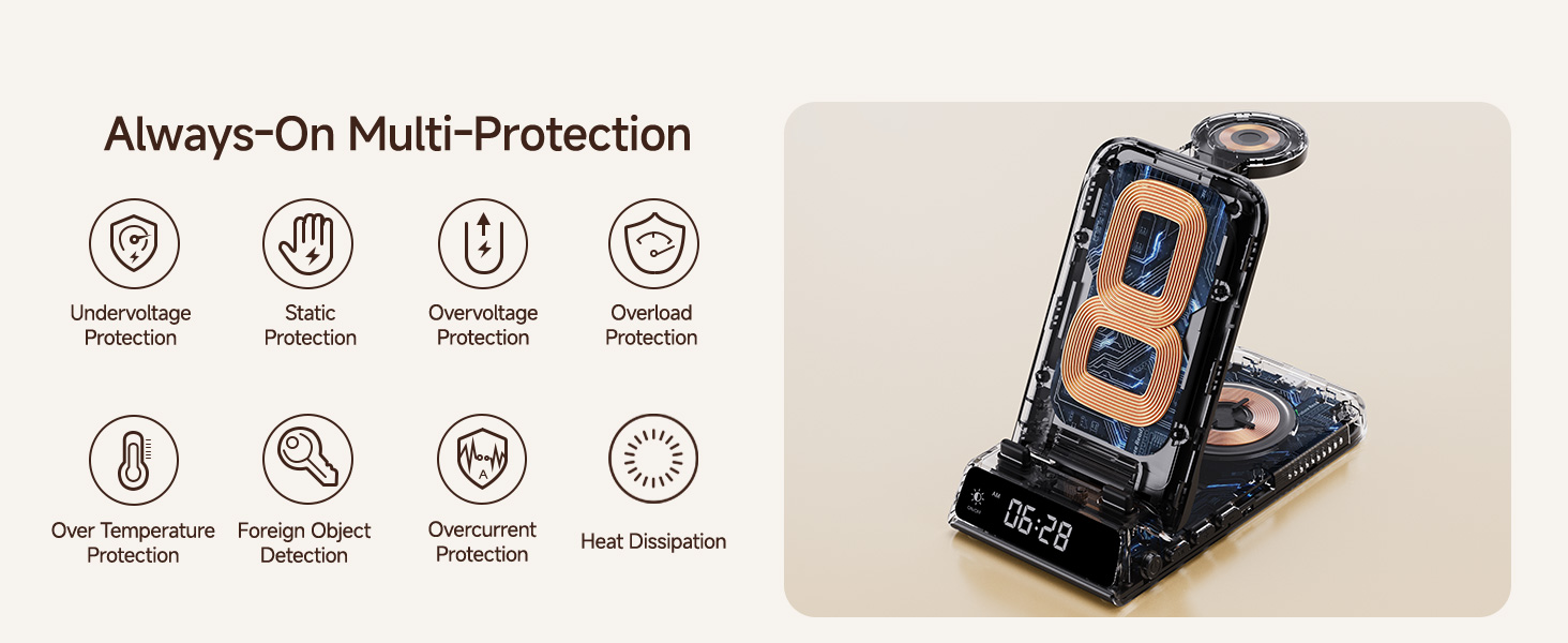 Бездротова зарядка SwanScout 703S 3-в-1 для Samsung Galaxy S25/S24/Fold 7, Watch 8/8 Classic/Ultra, Buds (без адаптера)