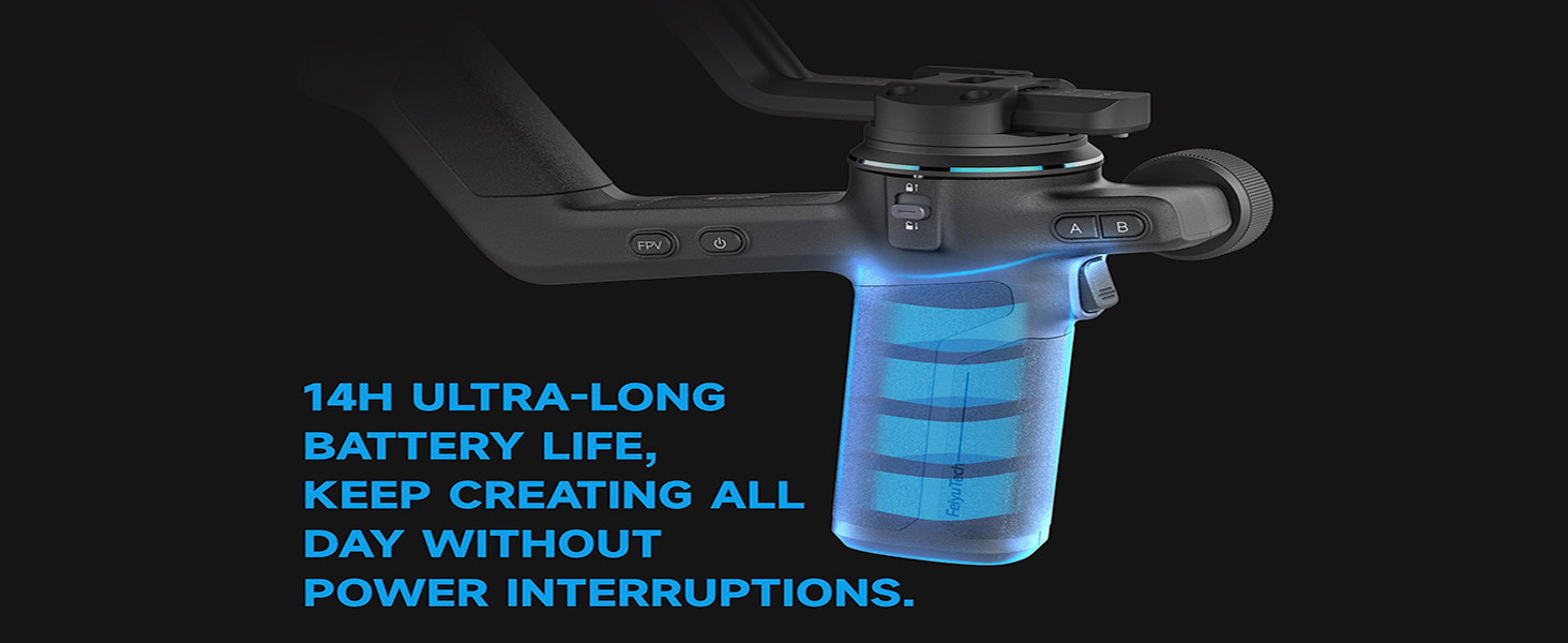 FeiyuTech SCORP-C2 Стабілізатор Gimbal для DSLR та бездзеркальних камер з AI-трекінгом, вертикальною зйомкою та вагою до 3.5 кг, сумісний з Canon, Sony, Panasonic, Nikon, Fujifilm