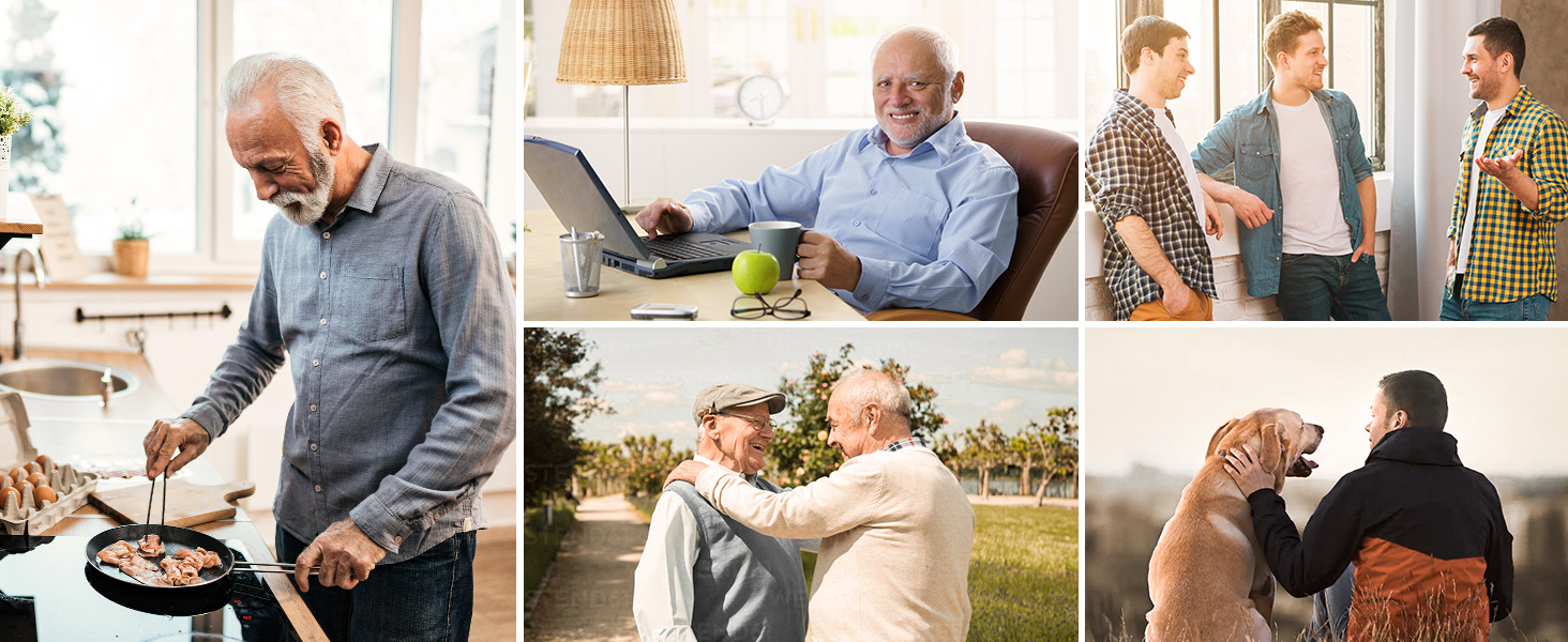 Домашні тапочки FitVille для чоловіків та людей похилого віку, широкі, з клямкою, чорні, розмір 41-50