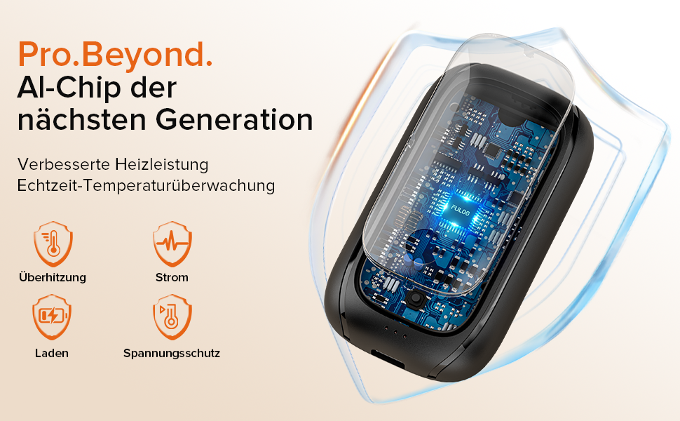 Електричні грілки для рук 2 шт. - акумуляторні, з магнітною застібкою, до 12 годин роботи, чорні - подарунок для жінок та чоловіків