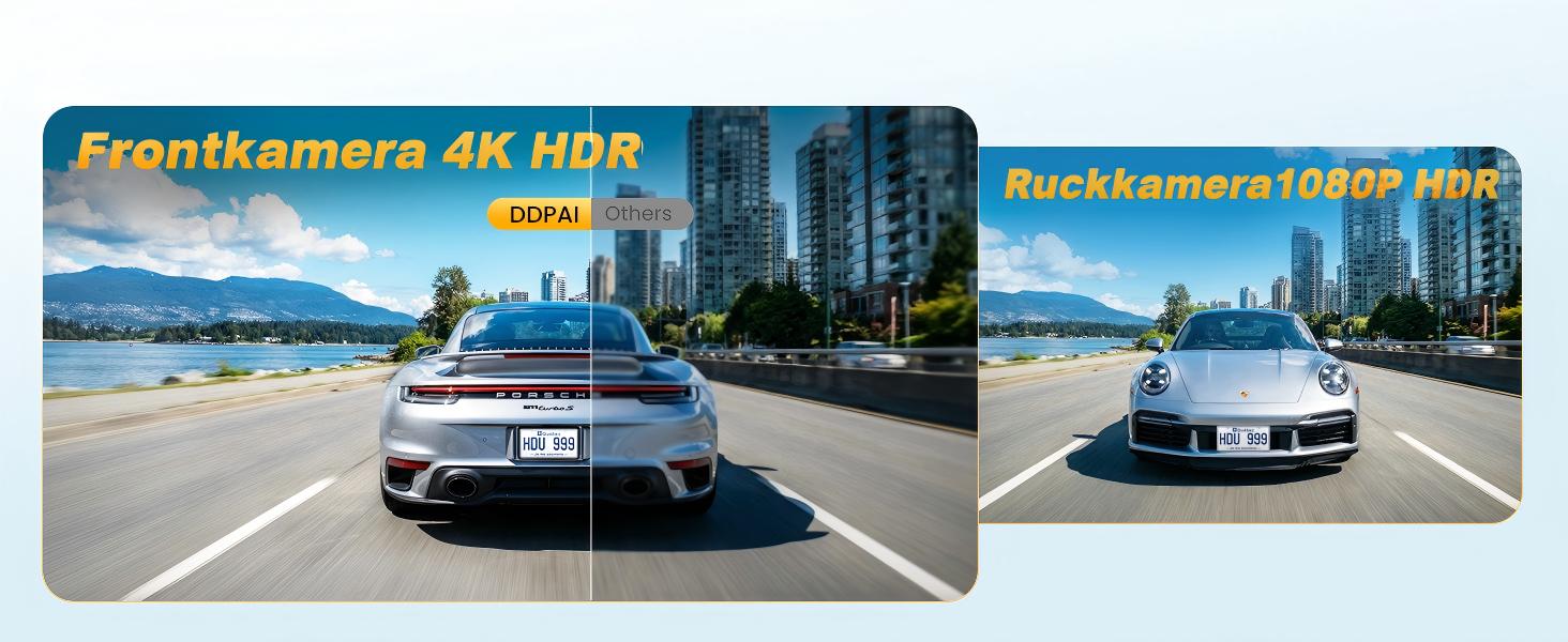 Автомобільний відеореєстратор DDPAI Z50 Pro 4K+1080P (передній та задній), 3