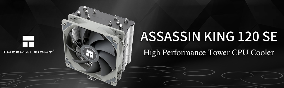 Thermalright Assassin King 120 SE ARGB: Кулер для CPU з 5 Heatpipes та PWM вентилятором, сумісний з AMD AM4/AM5 та Intel LGA 1700/1150/1151/1200