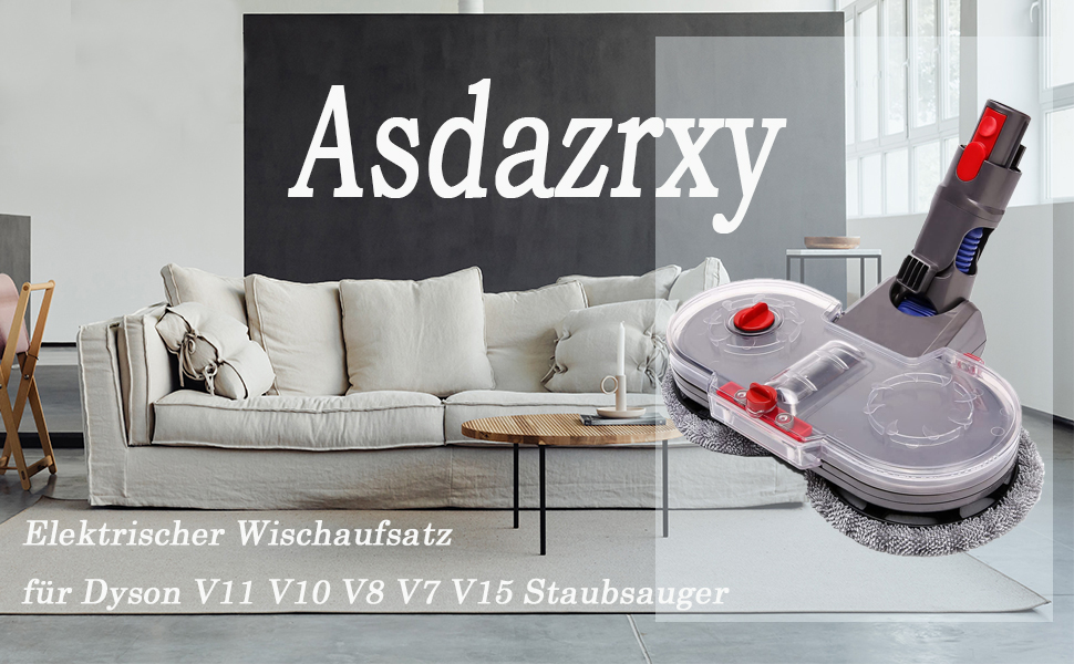 Електричний насадка для миття підлоги Dyson V11 V10 V8 V7 V15 - комплект з баком та 6 змінних серветок