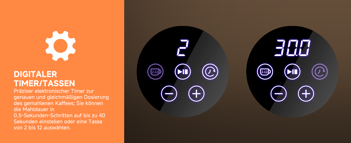 Електрична кавомолка Biolomix для еспресо з регулюванням помелу та контейнером для портафільтра (CG210-2)