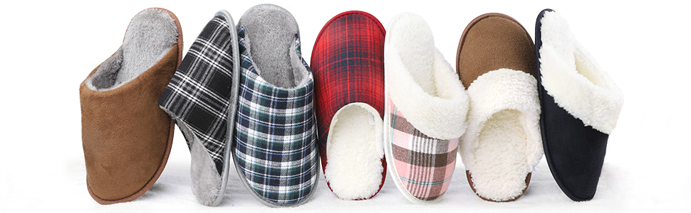 Тапочки домашні для чоловіків та жінок, теплі, з плюшу, зимові, з піною пам'яті, антиковзаючі, м'які, пухнасті сліпони для дому та вулиці, розмір 42/43 EU, стиль 3