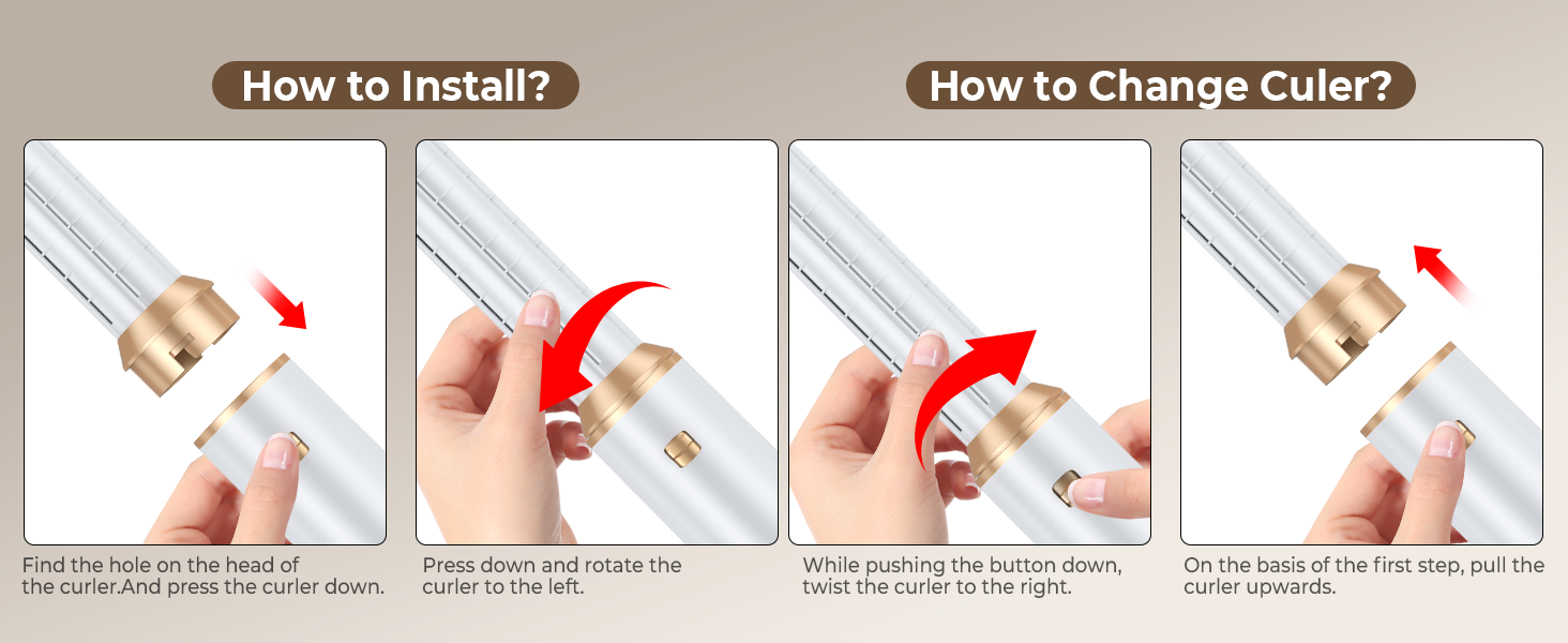 OKWRAP Hair Styler Set 5 в 1: Фен-щітка, плойка для локонів, об'єм, випрямлення. Білий сірий колір