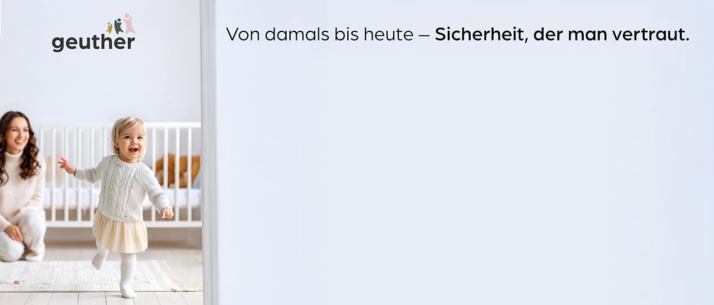 Захист для сходів Geuther Oris | Дверний замок для сходів з кріпленням, ширина 67-95 см | Дверний замок з розсувною дверцятами | Дерев'яне дитяче захисне ворота, натуральний лак 67-95 см