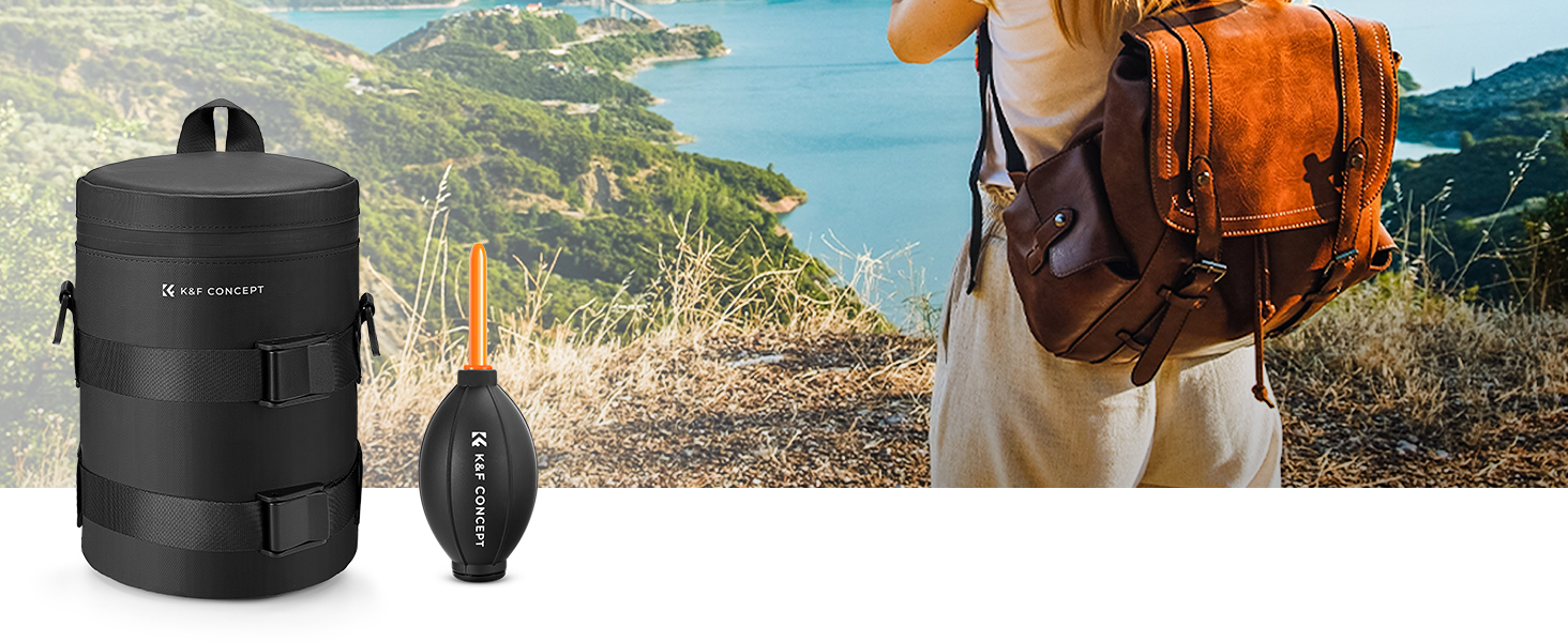 Чохол для об'єктива K&F Concept, водонепроникний, для DSLR/SLR, до 9x18 см