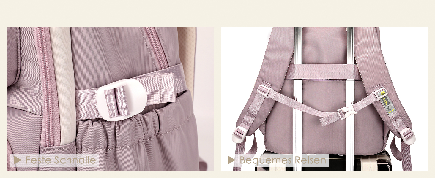 Шкільний рюкзак для підлітків (дівчаток та хлопців) - водонепроникний, великий, для школи, подорожей, повсякденного використання. Колір: фіолетовий