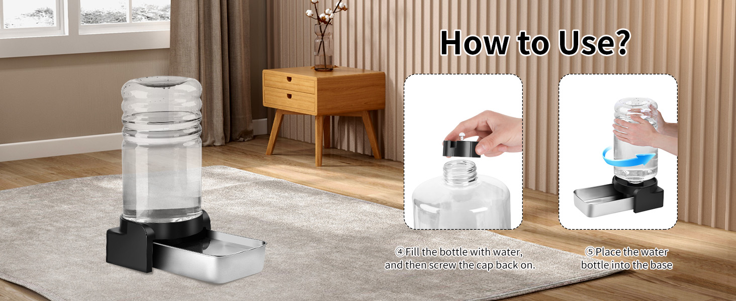 Автоматичний диспенсер води для собак великих порід Marchul 8.6L з мискою та килимком, 3 фільтри