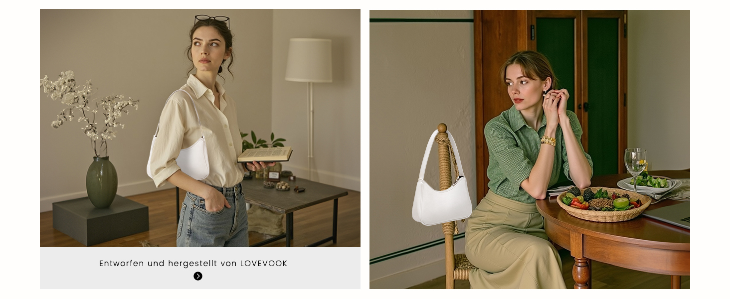 Сумка жіноча LOVEVOOK міні клатч через плече, біла екошкіра - для побачень, вечірок, покупок