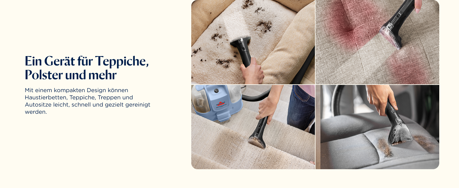 Портативний мийник для килимів та м'яких меблів Bissell SpotClean Mini з HeatWave технологією, 330W, 36988