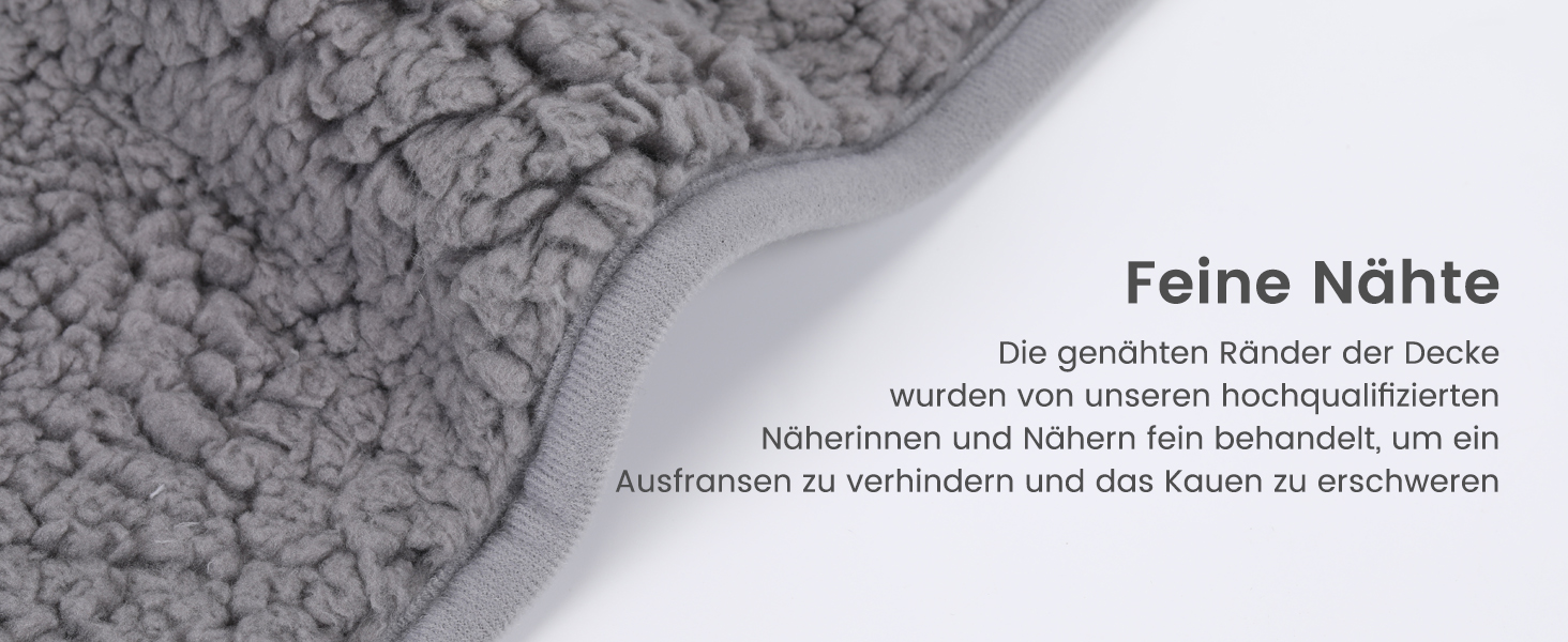 PETTOM Плед для собак і котів з флісу, водовідштовхуючий, 152 x 127 см (Сірий + Темно-сірий)