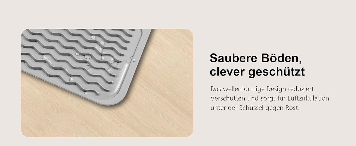 Нержавійна миска для собак Anti Schling без облизування, Slow Feeder для подорожей, 3L з килимком